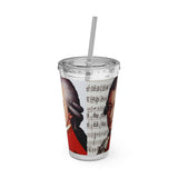 Mozart and Manuscript Design on Tumbler with Straw - 16oz, Perfect for Music Lovers