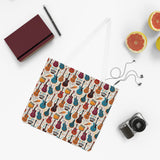Musical Instruments Design 03 on Shoulder Tote Bag - Lovely Design For Music Lovers