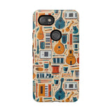 Musical Instruments Design 01 on Google Pixel Phone Case - Floral Design for Music Lovers