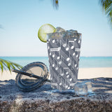 Music Notes Design 03 on Tumbler with Straw - 16oz, Perfect for Music Lovers