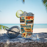 Sunsplash Musical Instruments Design 02 on Tumbler with Straw - 16oz, Perfect for Music Lovers