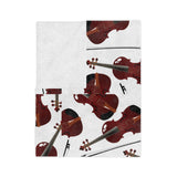 Lovely Violins Velveteen Minky Blanket 1