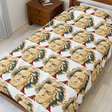 Beethoven Design 02 on Velveteen Plush Blanket for Music Lovers