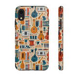 Musical Instruments Design 01 on iPhone Case - Floral Design for Music Lovers