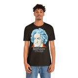Beethoven Image on Unisex Jersey Short Sleeve Tee