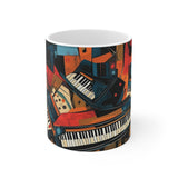 Piano Keys 11oz White Mug (7)