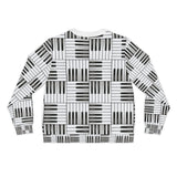 Piano Keys Design 01 on Lightweight Sweatshirt | Music Lover's Gift