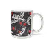 Piano Keys Metallic Mug (Silver\Gold) (6)