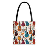 Musical Instrument Design 03 on Piano Tote Bag - Stylish Summer Accessory for Music Lovers