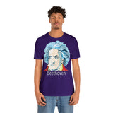 Beethoven Image on Unisex Jersey Short Sleeve Tee