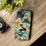 Tropical Piano iPhone Case - Floral Design for Music Lovers