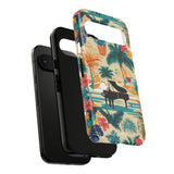 Tropical Piano Google Pixel Phone Case - Floral Design for Music Lovers