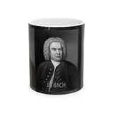 JS Bach Portrait on Ceramic Mug 11oz - Musician Gift, Coffee Cup for Music Lovers