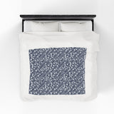 Music Notes Design 03 on Velveteen Plush Blanket for Music Lovers