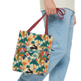 Tropical Piano Tote Bag - Stylish Summer Accessory for Music Lovers