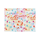 Musical Notes Velveteen Minky Blanket 3