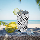 Piano Keys Design 04 on Tumbler with Straw - 16oz, Perfect for Music Lovers