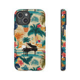 Tropical Piano iPhone Case - Floral Design for Music Lovers