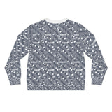 Music Notes Design 03 on Lightweight Sweatshirt | Music Lover's Gift