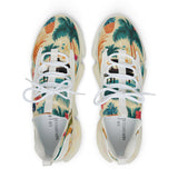 Tropical Piano Vibe Men's Mesh Sneakers - Perfect for Summer Adventures