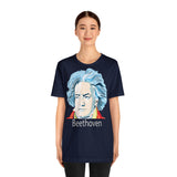 Beethoven Image on Unisex Jersey Short Sleeve Tee