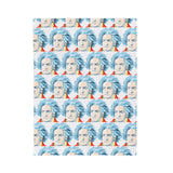 Beethoven Design 01 on Velveteen Plush Blanket for Music Lovers
