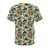 Tropical Piano Graphic Unisex Tee for Music Lovers
