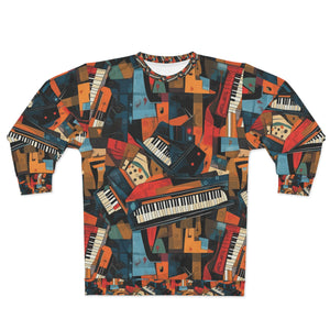 Piano Keys Unisex Sweatshirt (AOP) (7)