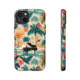 Tropical Piano iPhone Case - Floral Design for Music Lovers