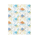 Piano Keys Velveteen Minky Blanket 4