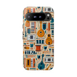 Musical Instruments Design 01 on Google Pixel Phone Case - Floral Design for Music Lovers