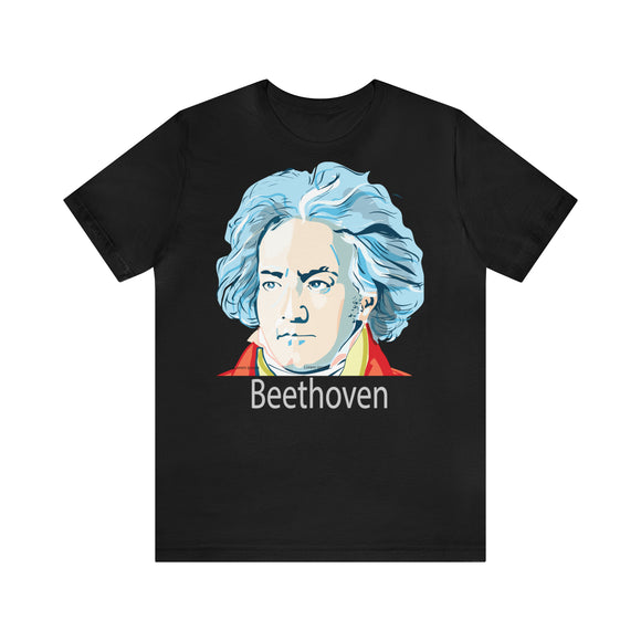 Beethoven Image on Unisex Jersey Short Sleeve Tee