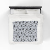 Piano Keys Design 04 on Velveteen Plush Blanket for Music Lovers