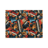 Piano Keys Velveteen Minky Blanket 6