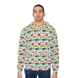 Colourful Musical Instruments Unisex Pullover Hoodie (AOP) (2)