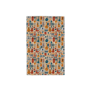 Musical instruments Design 01 on Beach Towel | Summer Ready Poolside Essential