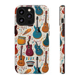 Musical Instruments Design 03 on iPhone Case - Beautiful Design for Music Lovers