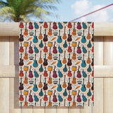 Musical instruments Design 03 on Beach Towel | Summer Ready Poolside Essential