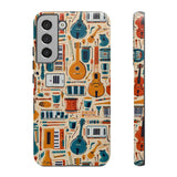 Musical Instruments Design 01 on Samsung Galaxy Phone Case - Floral Design for Music Lovers
