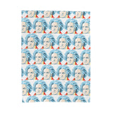 Beethoven Design 01 on Velveteen Plush Blanket for Music Lovers