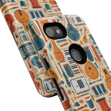 Musical Instruments Design 01 on Google Pixel Phone Case - Floral Design for Music Lovers