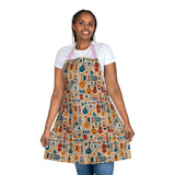 Musical Instruments Design 01 Print on Apron with 5-Color Straps | Perfect for Cooking & BBQ
