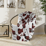Lovely Violins Velveteen Minky Blanket 1