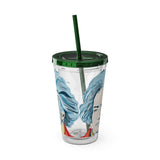 Beethoven Design 01 on Tumbler with Straw - 16oz, Perfect for Music Lovers