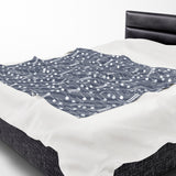 Music Notes Design 03 on Velveteen Plush Blanket for Music Lovers