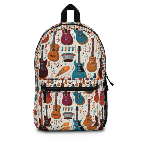 Musical Instruments Design 03 on Backpack - Beautiful Design for Music Lovers