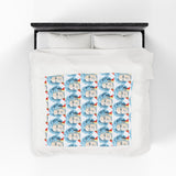 Beethoven Design 01 on Velveteen Plush Blanket for Music Lovers
