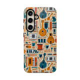 Musical Instruments Design 01 on Samsung Galaxy Phone Case - Floral Design for Music Lovers