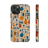 Musical Instruments Design 01 on iPhone Case - Floral Design for Music Lovers