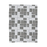 Piano Keys Design 01 on Velveteen Plush Blanket for Music Lovers